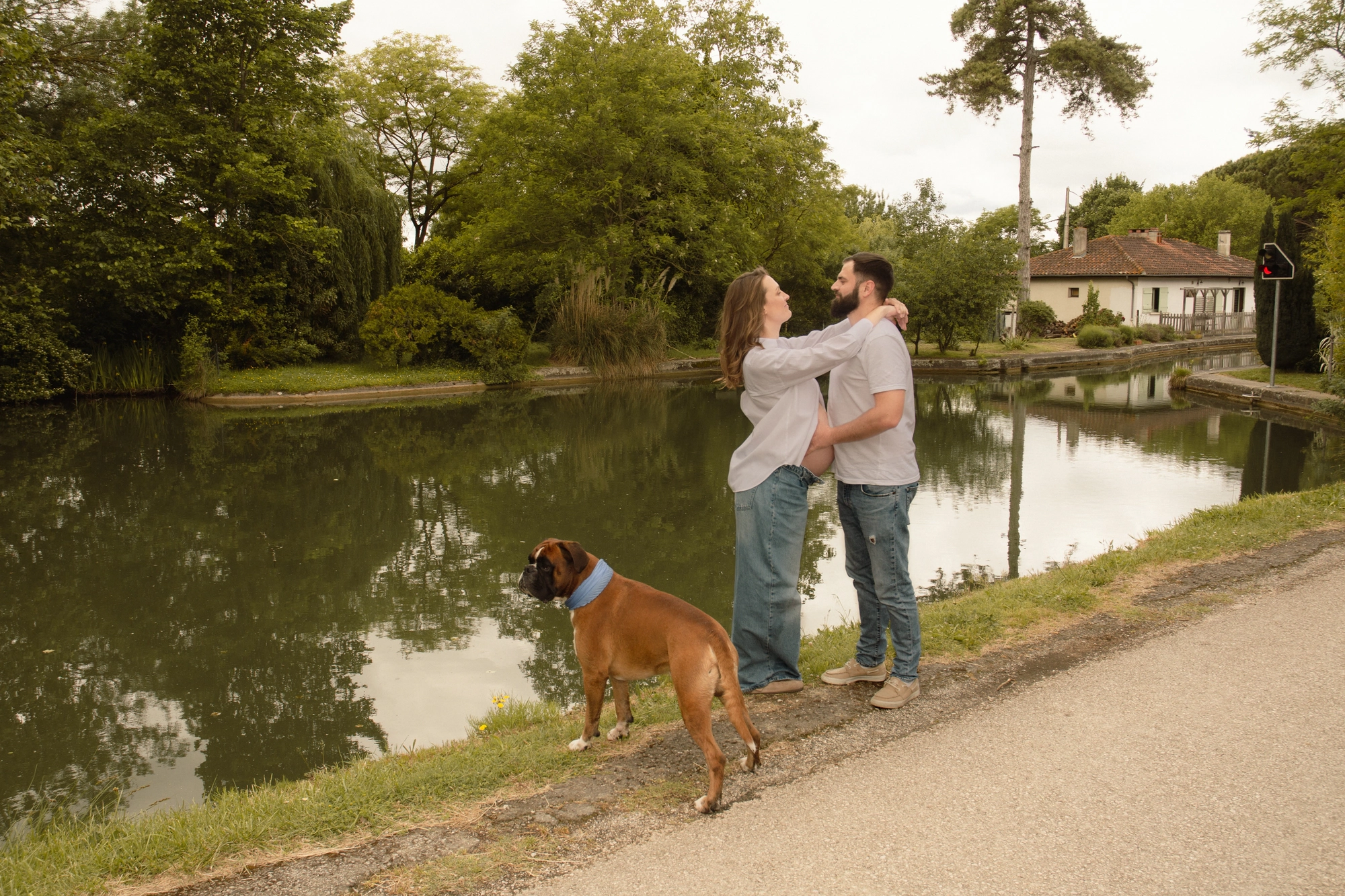 Famille canal, séance photo grossesse à Toulouse